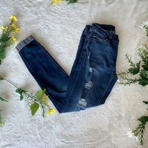 Distressed jeans